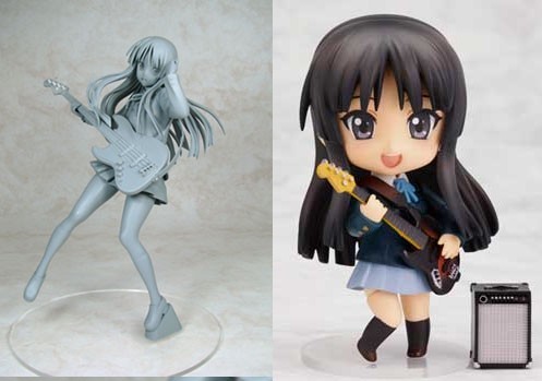Mio 1/8 Scale figure and Nendoroid -- KAWAII! *w*